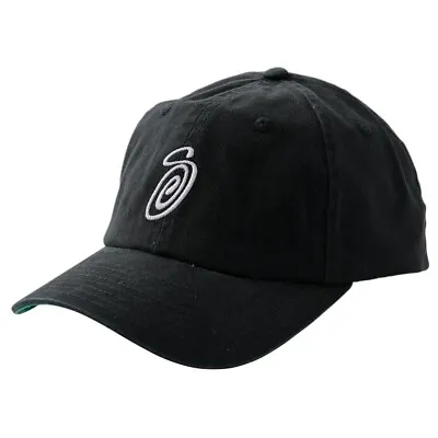 Stussy Swirly S Low Pro Black Hat • $50