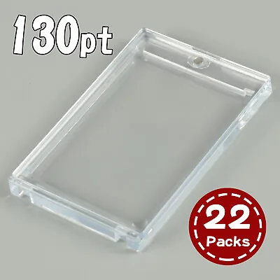 22 Pack Magnetic Trading Sports Card Holders 130pt One-Touch UV Protection • $31.99