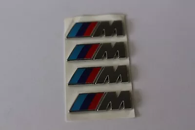 4x BMW M Power Fenders Emblem Logo For Glue 45x15MM Lettering Badge NEW • $29.73