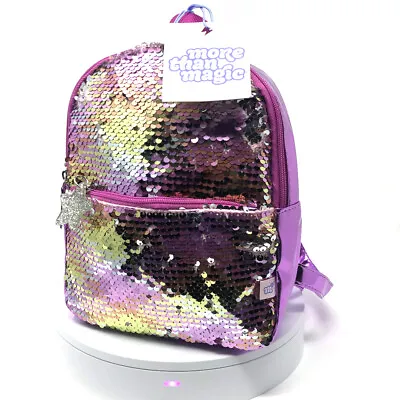 Kids Purple Flip Sequin Mini Backpack By More Than Magic New MSRP $14.99 • $9.95