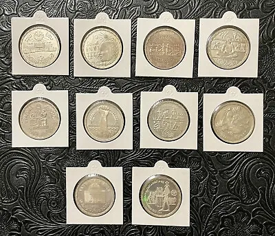 Egypt 1979 / 1981 Silver  10 X 1 Pound Lot. All Different. Proof. Rare. • $249.99