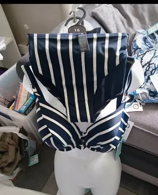 M&S BNWT UNDERWIRED  Padded Plunge Bikini 34E & 12 Brazilian Set • £13.99