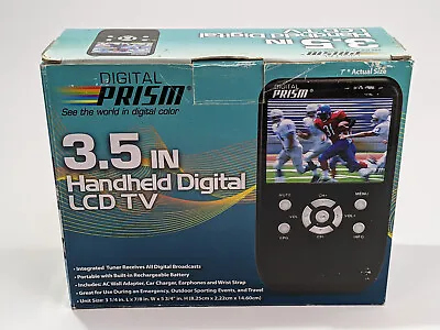 Open Box New / Digital Prism 3.5 In Handheld Portable Digital LCD TV ATSC-301 • $75