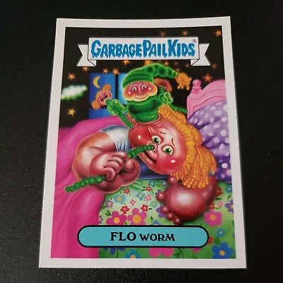 2018 Garbage Pail Kids We Hate The 80s Toys 6a FLO WORM GPK Sticker  • $5.14