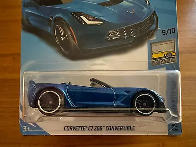 NEW 2018 Hot Wheels Chevy Corvette C7 Z06 Convertible Factory Fresh Series RARE • $4.50