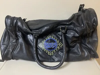Bugle Boy Duffel Gym Bag Leather Vintage 90's Retro • $29.99