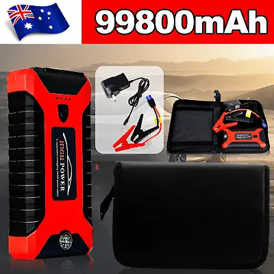 99800mAh Portable Car Jump Starter Booster Jumper Box Power Bank Battery Charger • $42.69