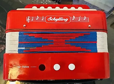 Schylling The Little Red Accordion Child's Squeeze Box Musical Instrument Toys • $14.99