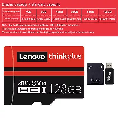 Lenovo TF102 Micro Memory Card 4GB 8GB 16GB 32GB 64GB 128GB 90MB/s TF Card • $19.14