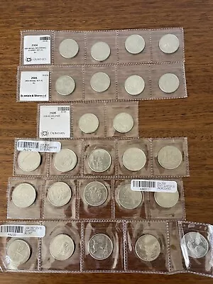 $12.50 • Buy United States Of America 2005 2006 2007 State Quarters Coins And Nickles UNC USA