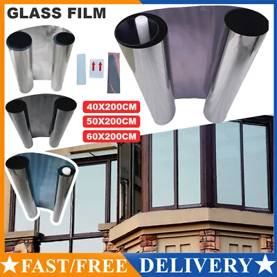 £4.79 • Buy One Way Mirror Window Film Reflective Home Privacy Solar Tint Foil Glass Sticker