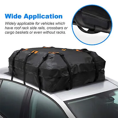 20 Cubic Waterproof Car Travel Roof Top Bag Cargo Storage Luggage Carrier Box • $47.09