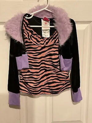 Rubies Monster High Classic Clawdeen Wolf Costume Jacket Tank Child Size Medium • $16.99