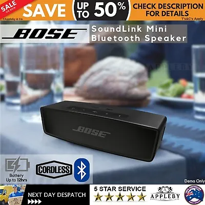 Bose Soundlink Mini II 2 Sound Link Wireless Portable Bluetooth Speaker RRP$279 • $264.09