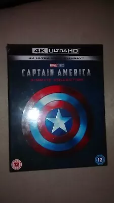 CAPTAIN AMERICA 3 MOVIE COLLECTION (Marvel) (4K UHD AND BLU RAY) BOX SET • £40