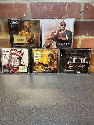 2PAC Notorious B.I.G. 5 X CD Album Collection Bundle Tupac Biggie Rap • £17.99