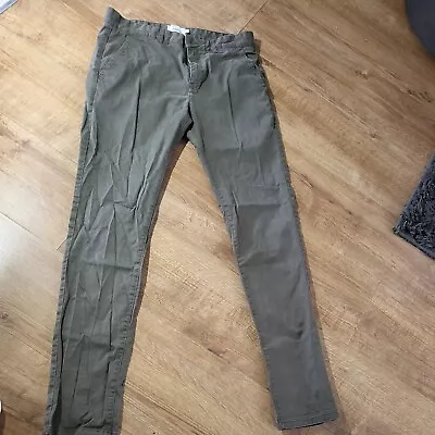 FARAH CLASSIC  OLIVE MEN'S TROUSERS FLAT FRONT Size 32/32  • £10