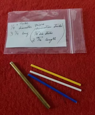 Vintage Micro Divination Sticks With Brass Tube Magic Mentalism Trick • $25