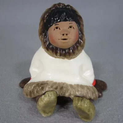 C. Alan Johnson Figurine 1962 AB63 Joey Alaska Eskimo Inuit Boy Pottery • $34.95