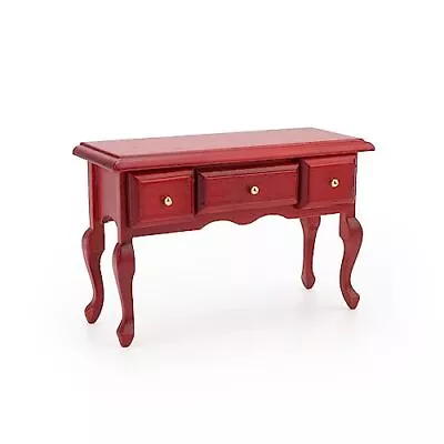 Miniature Table 1:12 Furniture For Dollhouse Accessories Writing Desk Brown • $24.21