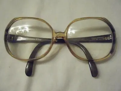 $60 • Buy Vtg 70s  Christian Dior Eyeglasses Brown Striped Germany Frame  2035 - 20