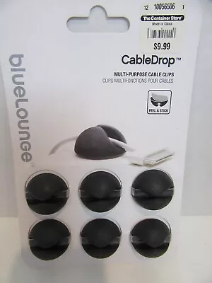 Bluelounge CableDrop Cable Clips Black Multi Purpose Cable Clips New • $9.29