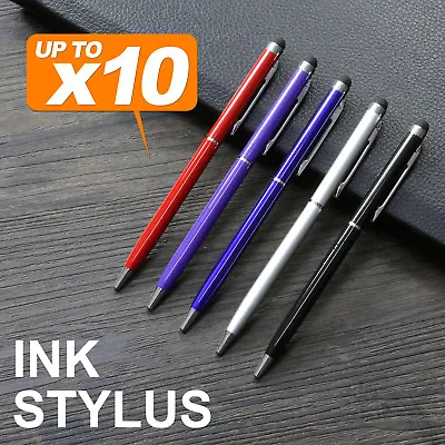 Capacitive Touch Screen Stylus Ball Point Ink Pen For IPhone IPad Tablet • $8.95