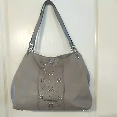 Michael Kors Gray Studded Leather Purse • $57.20