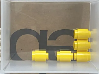 LEGO Parts - Yellow Brick Round 1 X 1 Open Stud - No 3062b - QTY 5 • $6.95