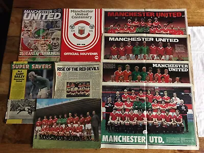 £19.99 • Buy Manchester United Vintage Collection Of Books And Posters