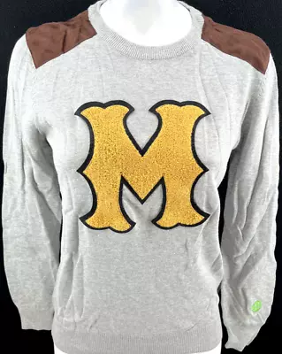 NEW Michigan Wolverines Alma Mater Gray Long Sleeve Pullover Sweater Womens M • $34.99