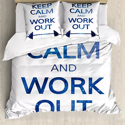 Fitness Duvet Cover Keep Calm And Work • £32.99