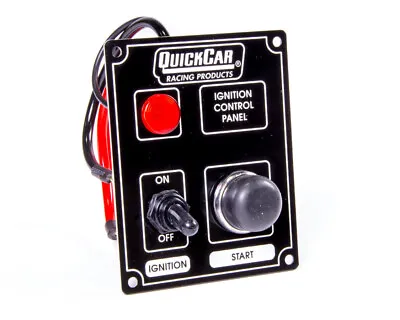 Quickcar 50-852 Switch Panel Black Dash Mount 3-3/8 X 4-1/4 In Indicator Lights • $49.08