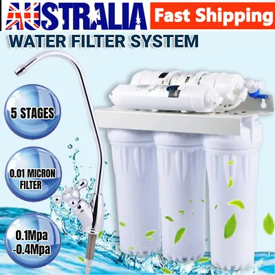 $80.73 • Buy Complete Water Filter System Reverse Osmosis Filter Fluoride 5 Stages RO Filtera