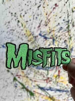 Misfits Iron On Patch Bright Green Lettering • $5.99