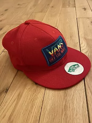 Vans Off The Wall Baseball Cap Red • £11.99
