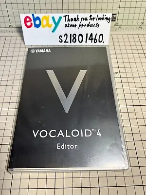 YAMAHA VOCALOID4 Editor PC Software From Japan New Condition Unopened • $1299.99