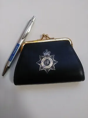 Metropolitan Police (Scotland Yard) Leather Coin Purse + Pen (both NEW) • $13.99