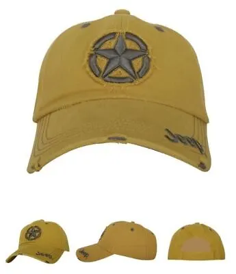 New Mopar Jeep 3D Star Cap In Yellow Baseball Cap Hat Ball Cap New • $26.26