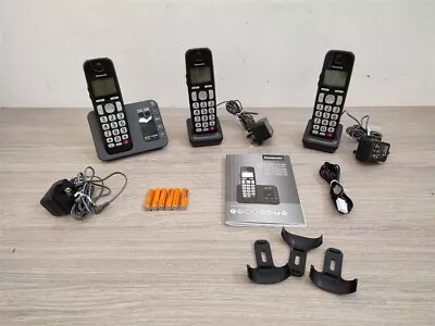 Panasonic KXTGE823EB Phone Trio Cordless With Answer Machine [ID7010143819] • £69.90