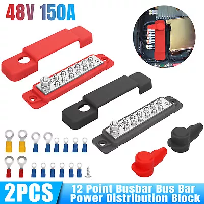 2X Power Distribution Terminal Block Screws Battery Bus Bar For Car/Boat/Marine • $18.48