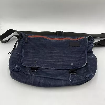 Tumi T-tech Essential Gear Blue Denim Bag Laptop Messenger • $99.95