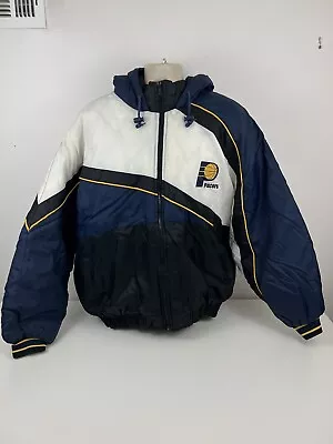 VTG Indiana Pacers Fans Gear Puffer Coat Mens Size XXL NBA Basketball Rare USED • $69.99