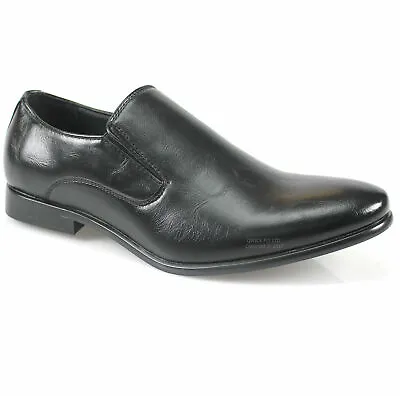 New Mens Smart Slip On Wedding Shoes Casual Formal Office Dress Shoes Uk Sz 6-11 • £9.95