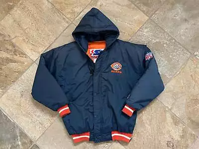 Vintage Chicago Bears Starter Parka Football Jacket Size Medium • $81.37