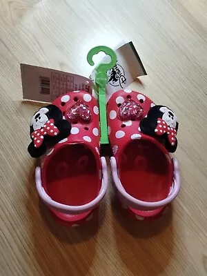 New CROCS Disney Minnie Mouse Clogs Sandals Red White Pink Kids Size C 6 • $47