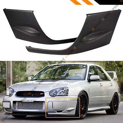 For 2004-05 Subaru Impreza Wrx Sti Gd 2pc Front Bumper Side Splitters Covers Cap • $65.99