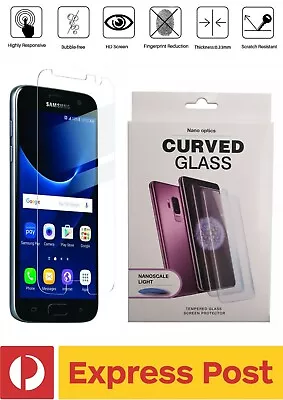 Samsung Galaxy S7 Edge UV Glue Tempered Glass Screen Protector - Nano Optics • $14
