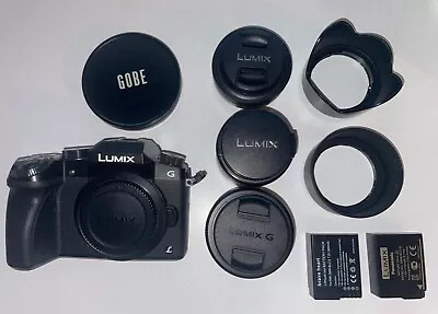 BOXED Lumix G7 BUNDLE With 14-42mm Lens 20mm AND 25mm Prime Lens ND Filter • £650