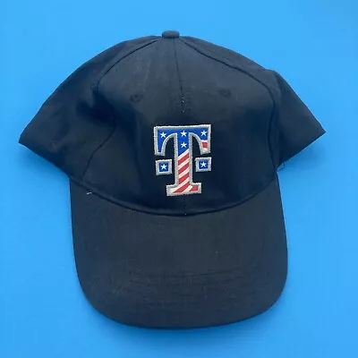 T Mobile Patriotic Black Baseball Cap Hat Black Camo/Flag Design Adjustable • $8.99